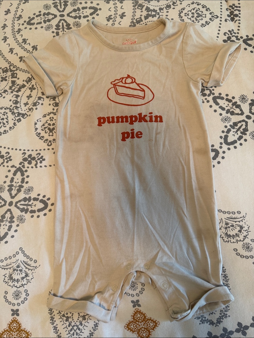 Pumpkin Pie Graphic Baby Romper - 18 Months
